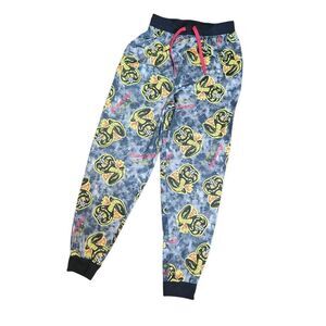 Cobra Kai Mens Drawstring Sleep Lounge Jogger Bottoms Pants Gray Size Medium